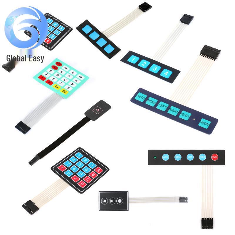 Matrix Membrane Keypad Switch: 1/3/4/5 Keys for Microcontroller Expansion