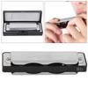 10‑Hole Harmonica Blues Bb Key Harp Wind Musical Instrument Beginner Practice AM‑20DBlack