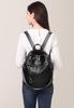BUKESIYI Women's Mini Backpack, Large Capacity, Waterproof, PU Leather, Black, JP78242