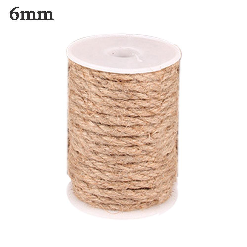 Vintage Twine Thick Shank Party Decor Natural Brown Burlap Jute Rope DIY for Craft Cord String