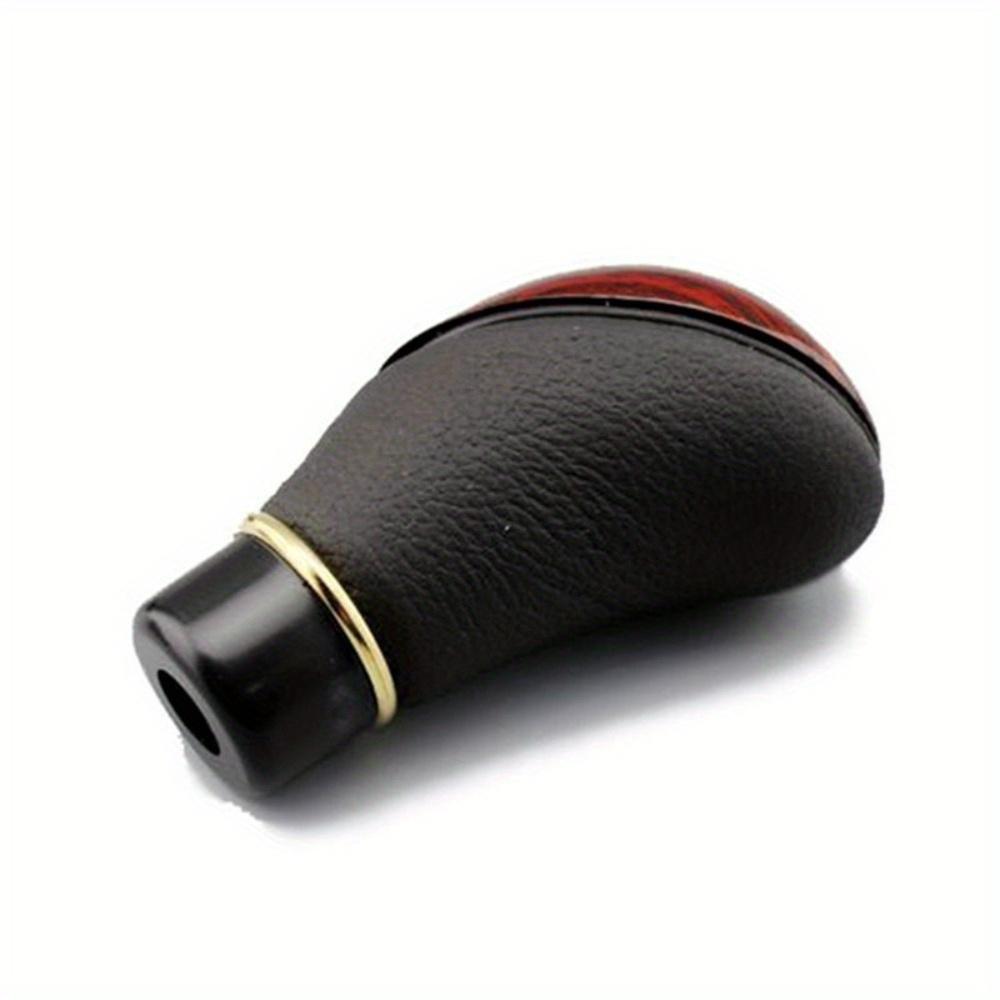 Manual Gear Shift Knob Accessory Wooden PU Universal Car Truck 5-Speed Stick Manual Transmission Lever Gear Selector