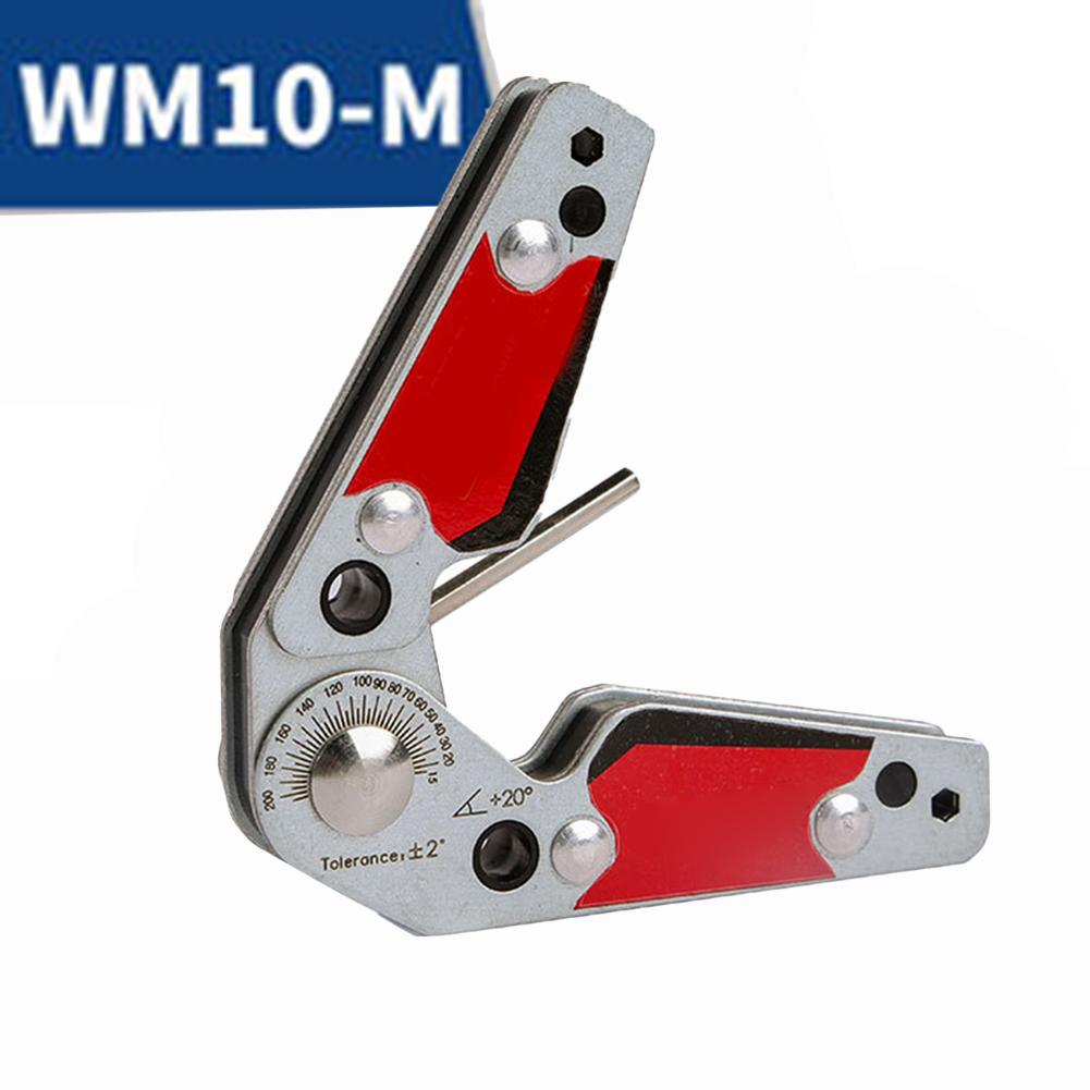 Metallbearbeitungswerkstatt M Rot-4,72*3,07*0,98 Zoll Verstellbarer Schweißmagnet Verstellbares Schweißwinkelwerkzeug Doppelseitiger Magnet