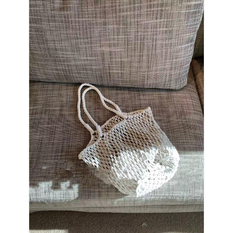 Sac de plage tissé creux design de niche d'été pour femmes nouveau sac à bandoulière en maille grande capacité
