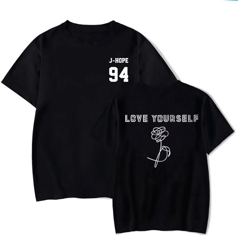 Hot Sale BTS Graphic Print T-Shirt Men Women Cotton Oversizd Short Sleeved Streetwear Y2k Harajuku Female Male Clothing Summer New Tee