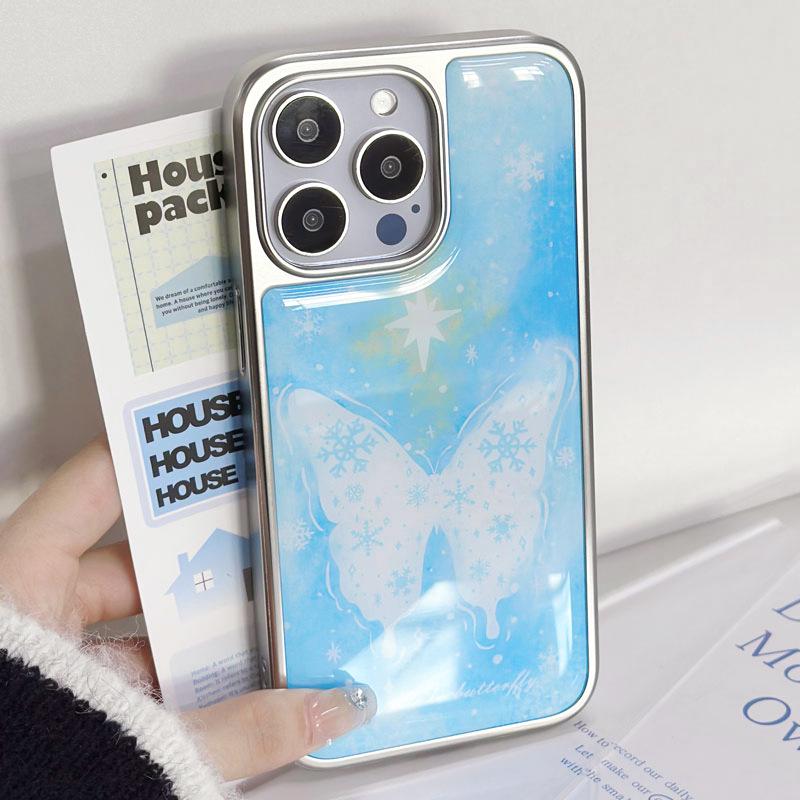 Zhitai Electroplated Silver Edge Drip Glue Case for iPhone 16 Pro, 15, 14, 13 Pro Max & Huawei P70