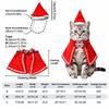 Lace Trim Pet Christmas Costume Soft Fabric Cat Xmas Clothes  Home Holiday Decor