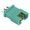 10Pcs 13.030 10Pcs 13.031 MPX Green Hexagonal Plug Copper Gold Plated Nylon Injection Molding Model Battery Connector