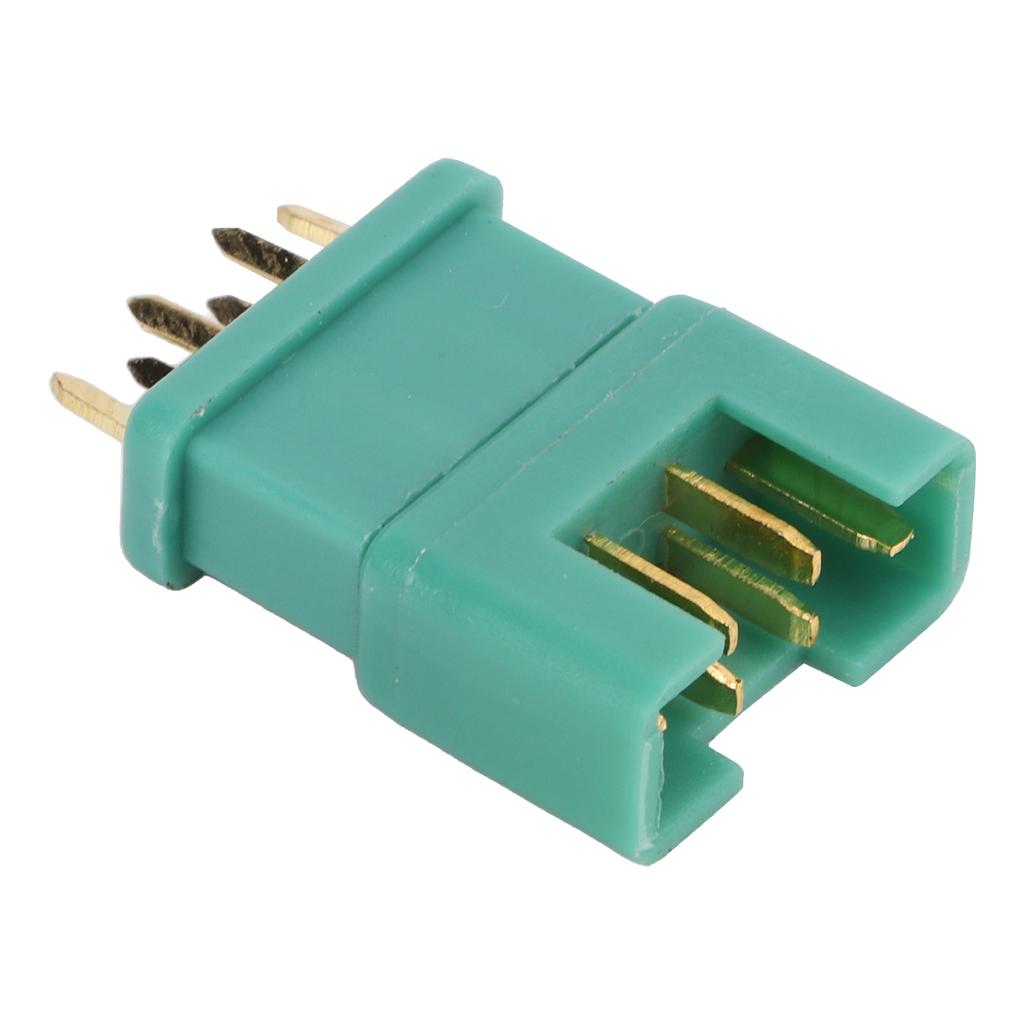 10Pcs 13.030 10Pcs 13.031 MPX Green Hexagonal Plug Copper Gold Plated Nylon Injection Molding Model Battery Connector