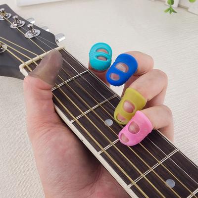 10pcs Non-Slip Guitar Fingertip Protectors Breathable Guitar Finger Cover  Guitar Accessories
