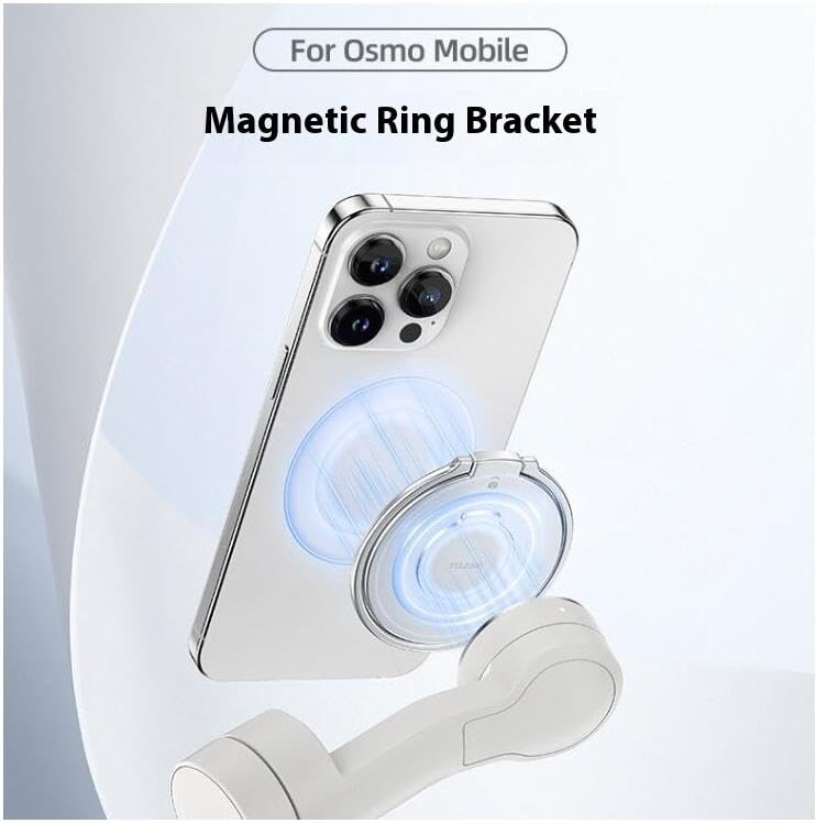 Osmo Mobile 7 SE Compatible Gimbal Magnetic Adapter Base iPhone Series Android Series Compatible Aluminum Alloy Magnetic Adapter MagSafe Magnetic