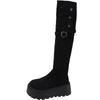 Fashion Winter Suede Woman Over the Knee Boots Fashion Platform Thick Bottom Shoes Thigh High Long Booties