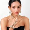 Luxury Exotic Crystal Tassel Necklace, Earrings & Bracelet Set