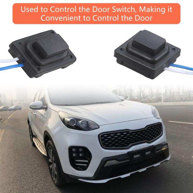Front Door Electronic Button Switches Easy Installation ABS Exterior Handle Control Switches Simple Installs for Car KX516