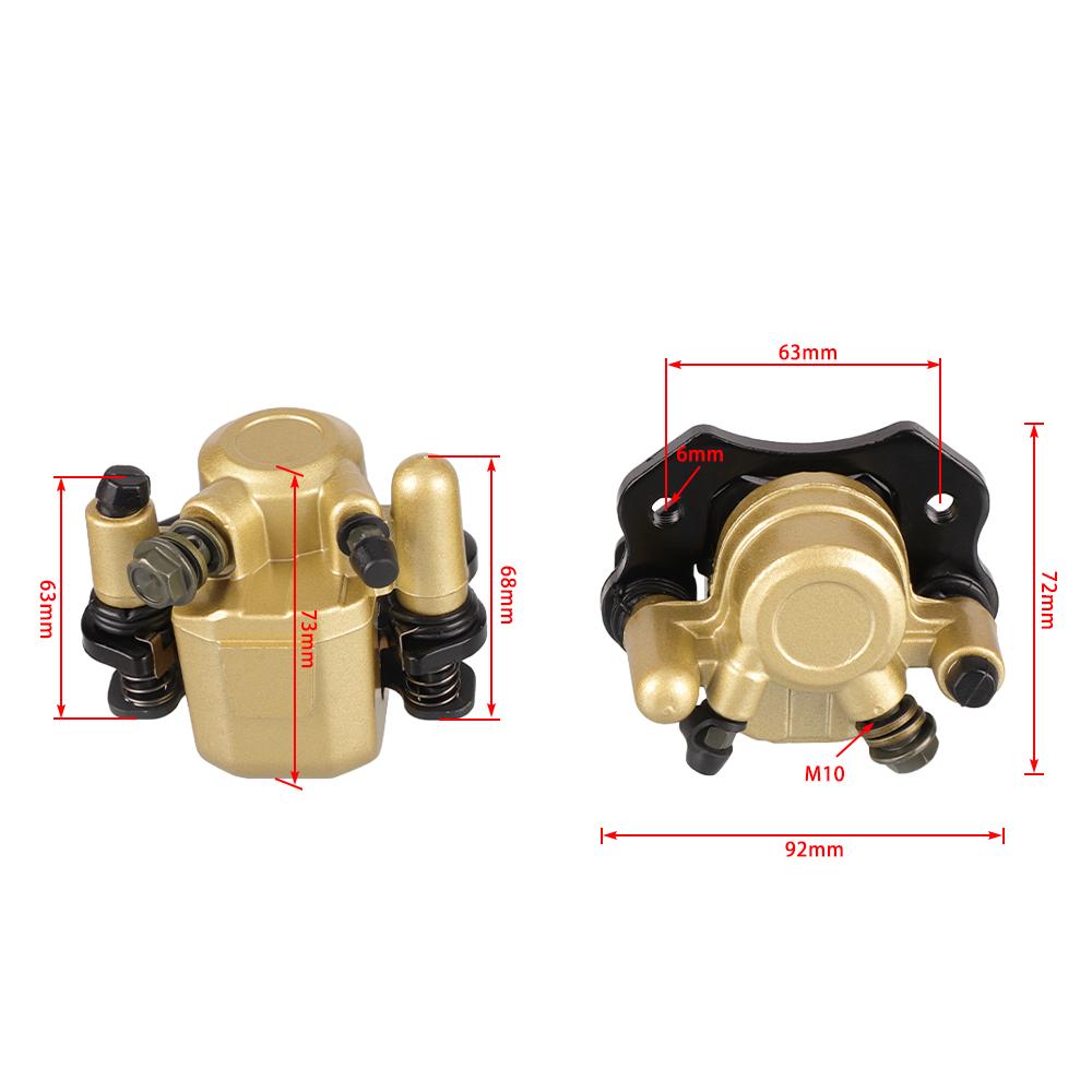 Universal Motorcycle Disc Brake Caliper - Fits 50cc-125cc ATV/Quad/Dirt Bike (Front & Rear)