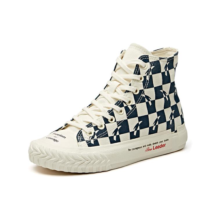 AGU x Anta Abriebfeste Atmungsaktive High-Top Canvas-Schuhe Damen Weiß Blau 12948680-10