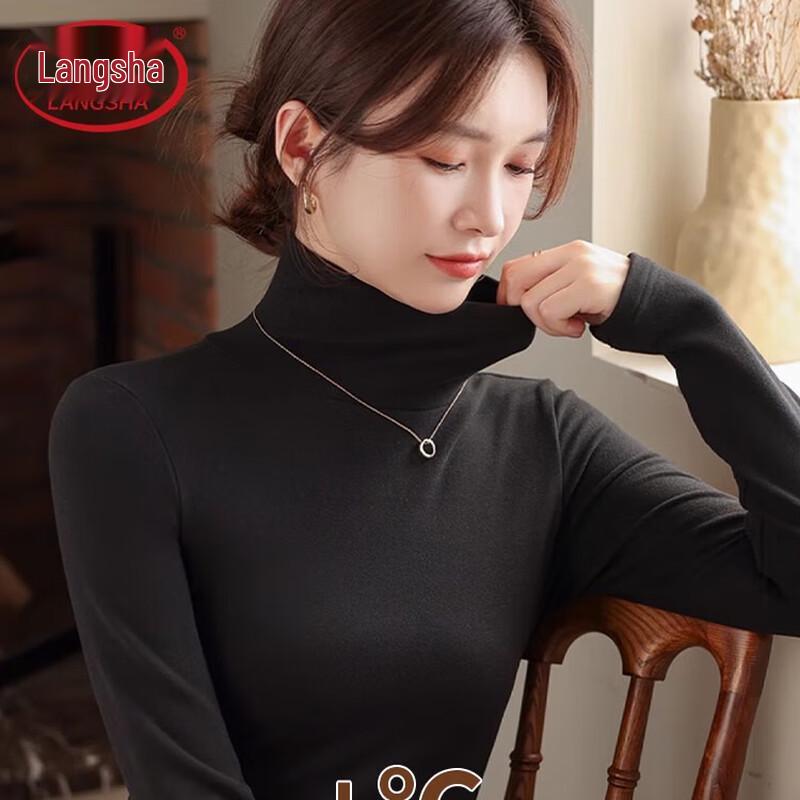 LANGSHA Women's De Rong Thermal High-Neck Long Sleeve Top