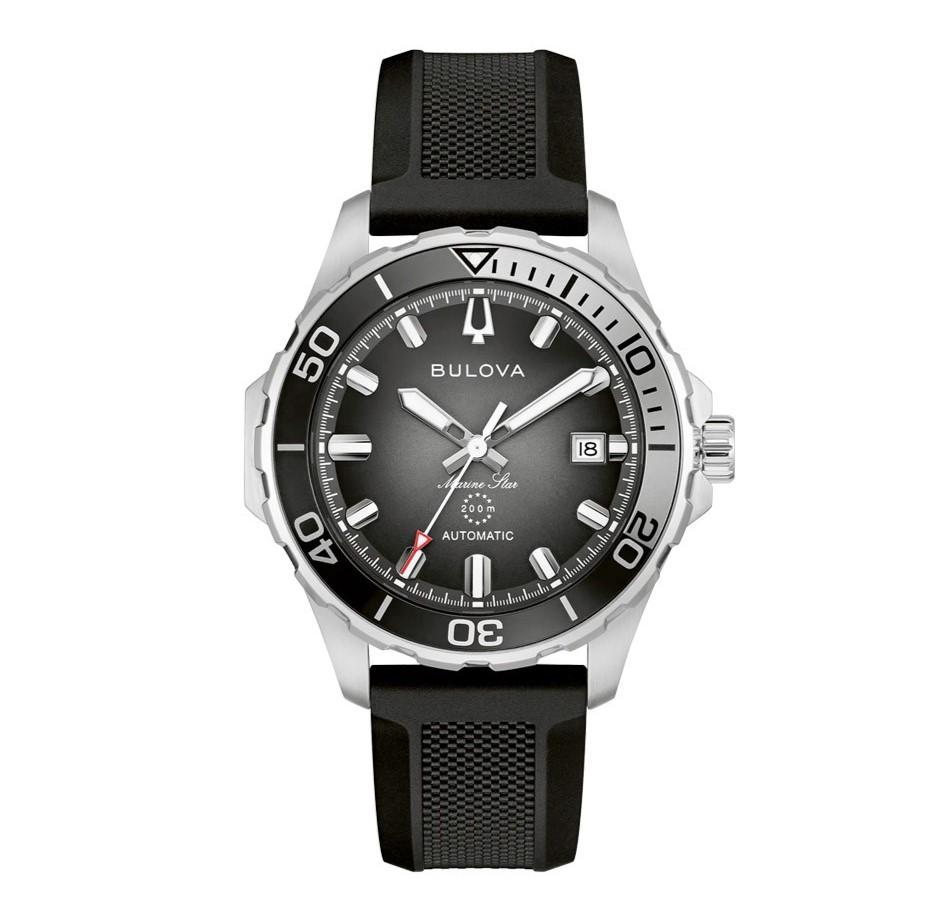 Мужские автоматические часы Bulova серии Marine Star 41 мм 98B465 чёрный