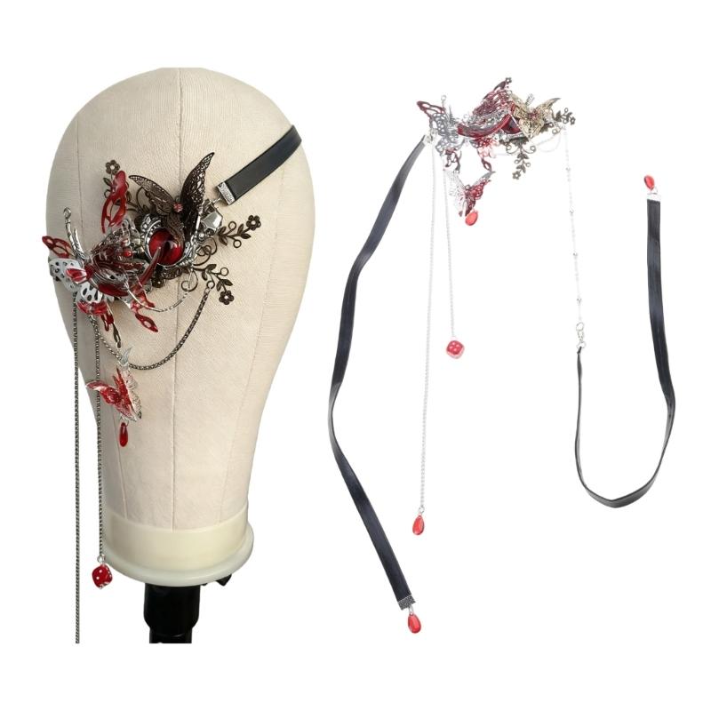 Stylish Butterfly Feather Mask With Alloy Frame Offering Comfortable For Costume Parties Themed Night