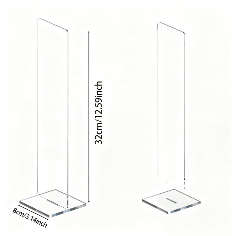 2set Transparent memo board and memo information board stand, computer screen memo clip board, message board