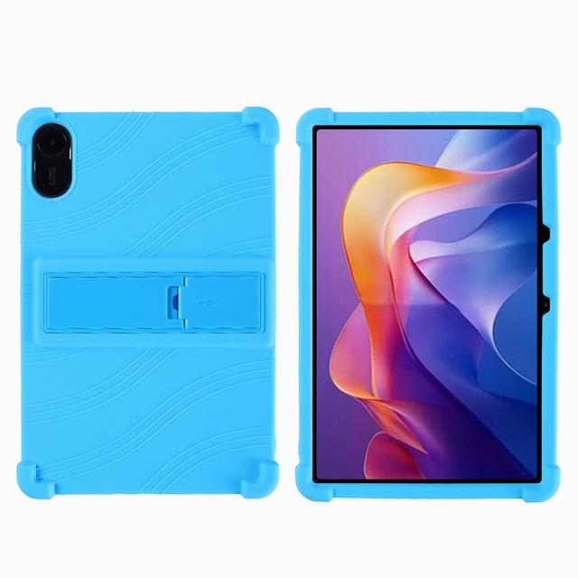 

Adjust Stand Case for Xiaomi Poco Pad M1 X1 Mini 8 7 6 6S 5 Pro Redmi K Pad 2 Pro SE Soft Silicone Kids Safe Cover Shockproof Xiaomi Pad Mini 2025 небо синє кольору