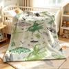 Bug Sketch Flannel Blanket Warm Soft Halloween Christmas Couch Warm Cozy Decorative Decor Gift for All Season