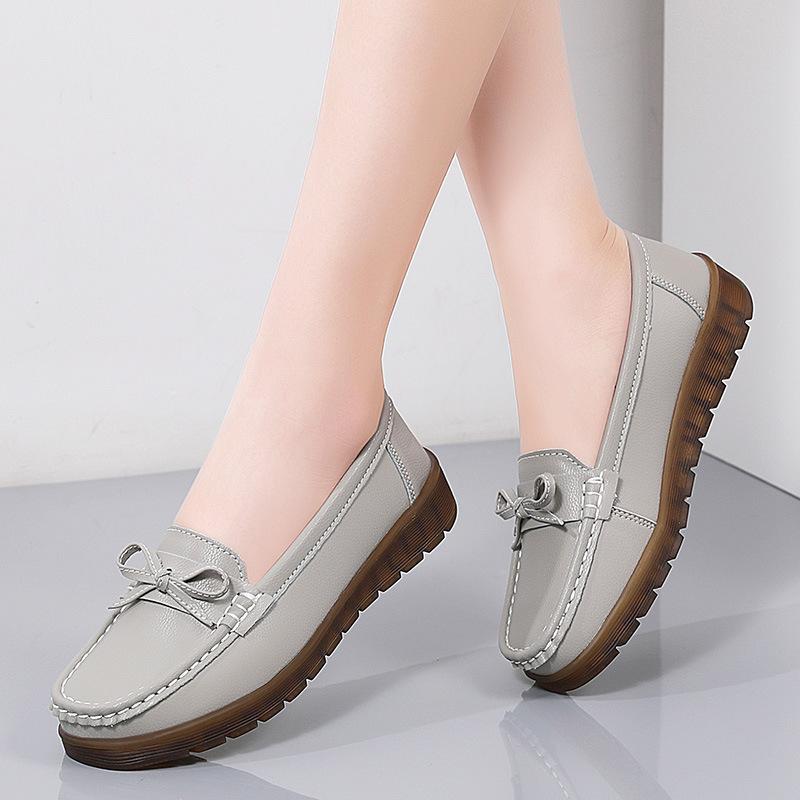 New Spring Bean Shoes for Women Super Soft and Comfortable Women's Singles Shoes for Middle-aged and Elderly People