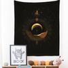 Sun Moon Constellation Tapestry Wall Hanging Star Sky Divination Witchcraft Psychedelic Dark Mysterious Bedroom Home Decor