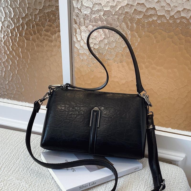 

Maillard retro bag women s new fashion versatile single shoulder crossbody armpit bag niche pillow bag чёрный