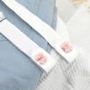 1pc Press Buckle Style Lazy Belt Women'S Versatile Jeans Belt Invisible No-Trace Elastic Stretch Belt Adjustable Length