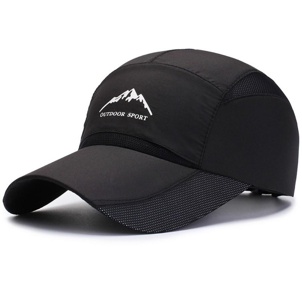 Mountain Printed Quick Dry Baseball Cap Extended Brim UV Protection Breathable Mesh Sun Hat Adjustable Fishing Sun Hat