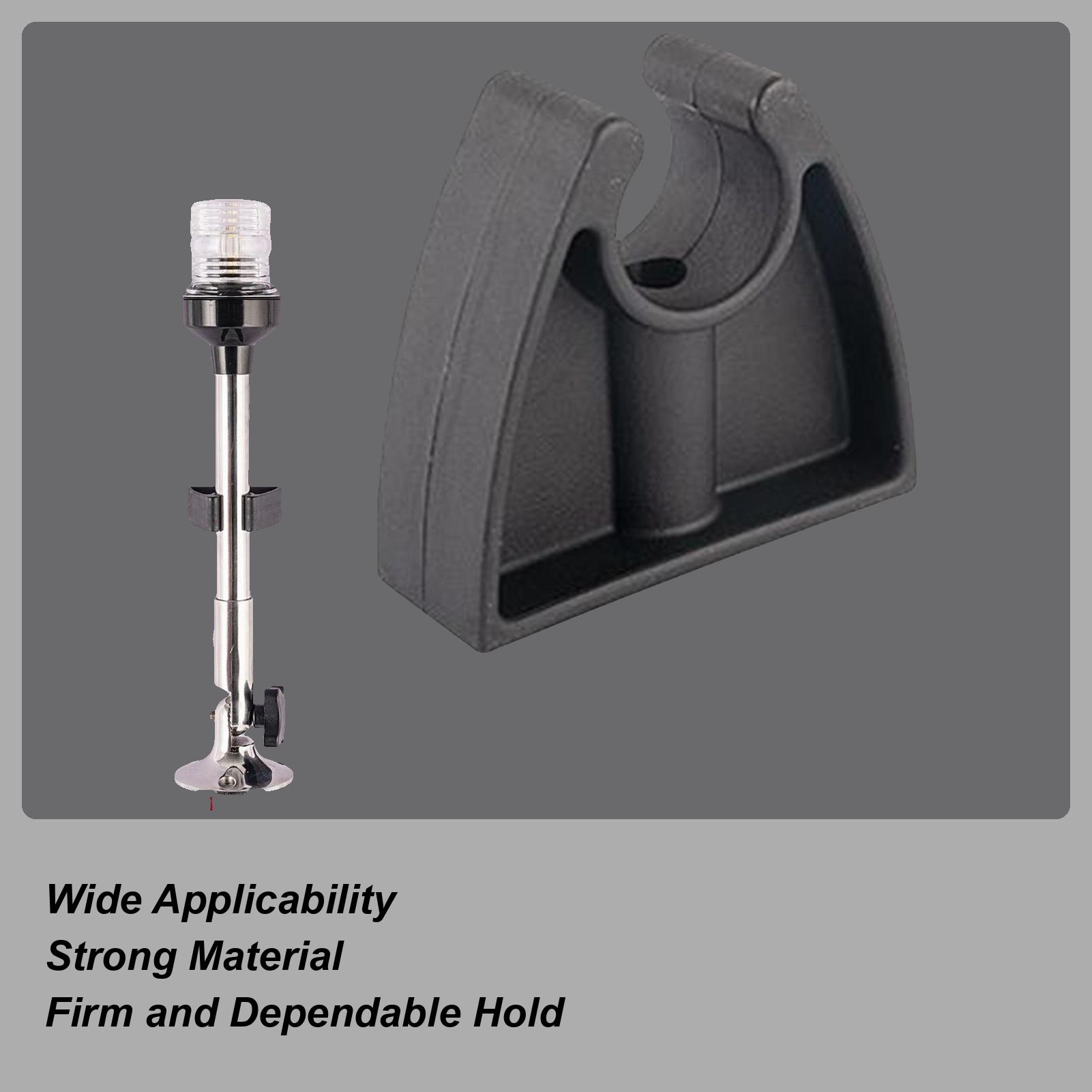 Pole Light Storage Clips For Boat Black Pole Light Clamp Ship Accessories Clamp For Flashlight Organization Yacht Kayak Dock China Mainland