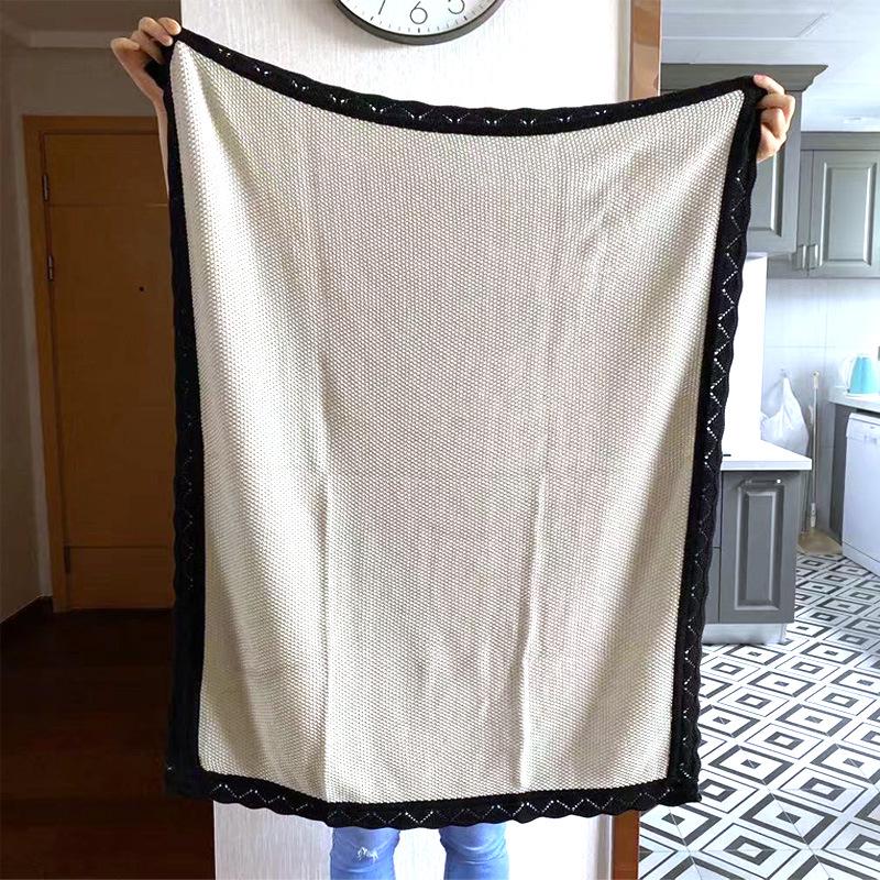 Nordic Baby Cotton Knit Yarn Swaddle and Stroller Blanket