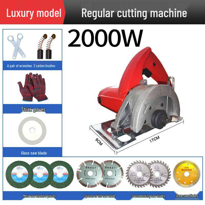 Multifunctional High-Power Electric Cutting and Slotting Machine for Steel, Wood, Marble, Tile, and More