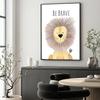 Nordic Cartoon Animal Prints for Kids' Room – Framed Canvas Wall Art