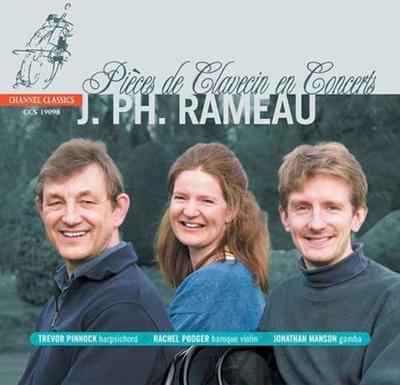 CD JEAN-PHILIPPE RAMEAU; TREVOR PINNOC - Pieces De Clavecin En Concerts  CCS19098 Channel Classic Europe Classical Used