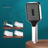 High Pressure Filtered Shower Head with Handheld 4 Water Discharge Modes Anti-Clog Silicone Outlet Leak-proof Shower Nozzle