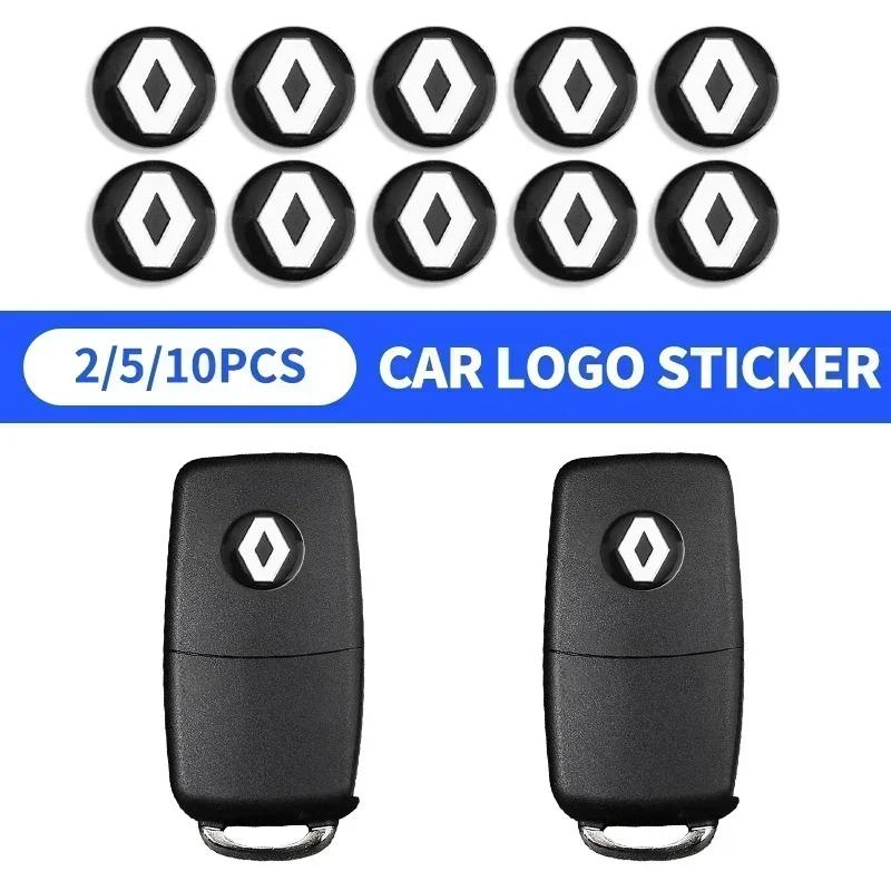 2/5/10Pcs Aluminium Metal Car Key Emblem Stickers For Renault DACIA Scenic Loguna Twingo Symbol Fluence Espace Clio Accessories S444
