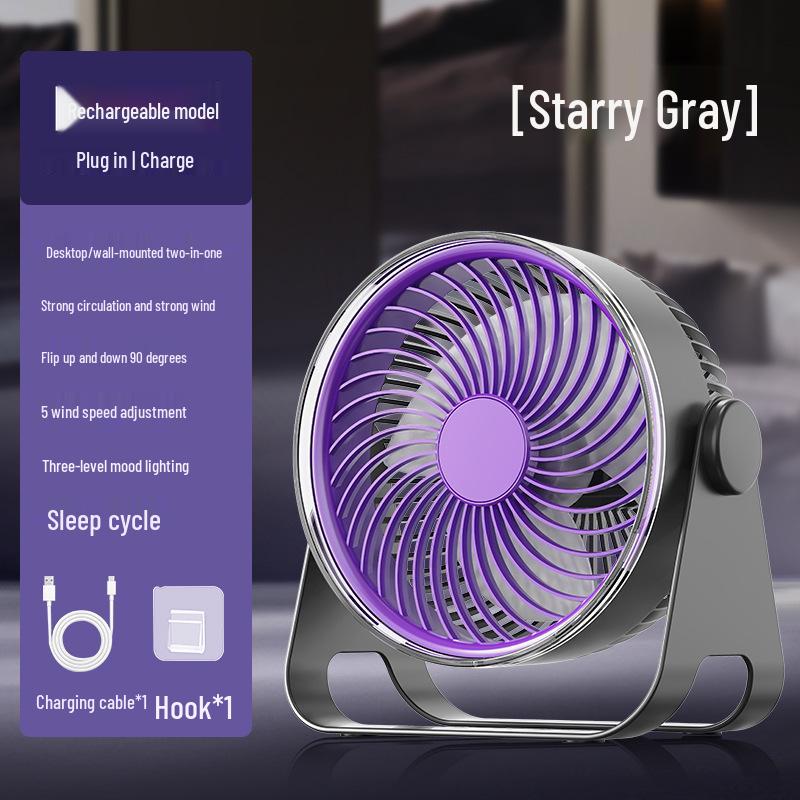 USB Mini Desktop Clip Fan - Ultra-Quiet, Multi-Functional for Dorms & Offices