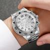 2PCS/Set Men Business Watches Fashion Big Dial Mens Quartz Watch Set Relogio Masculino
