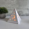 3D Candlestick Silicone Mold Pyramid Shaped Candle Base Mold Gypsum Candle Holder Epoxy Mould Home Decorations Mould