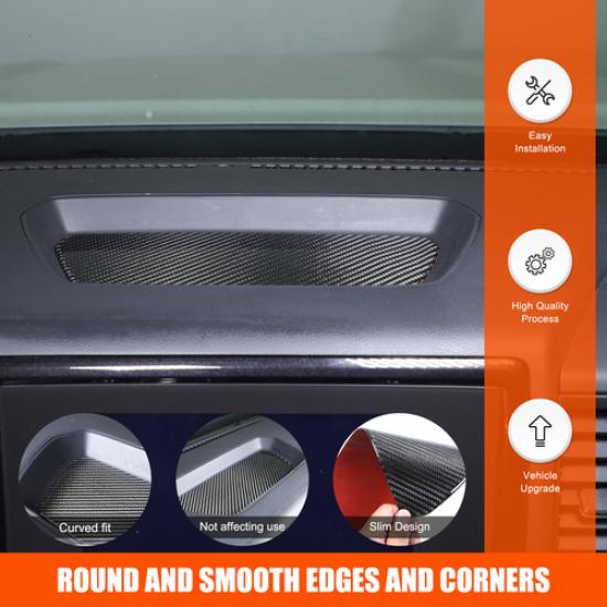 Carbon fiber Passenger side dashboard slot mat sticker For Nissan Frontier 24-25
