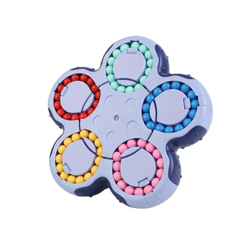Magic Bean Rotating Cube Toy Fidget Spinner Ball Bead Puzzle Kids Kindergarten Educational Stress Relief Hand ToyMX633-117A
