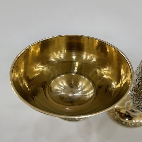 Karališka rankų darbo reljefinė taurė 6" (2 rinkinys)