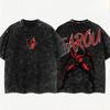 One Punch Man Garou "Il Cacciatore di Eroi" T-Shirt Nera Oversize Grafica Double-Sided Lavaggio Acido Vintage | T-Shirt Merch Streetwear per Fan di Anime