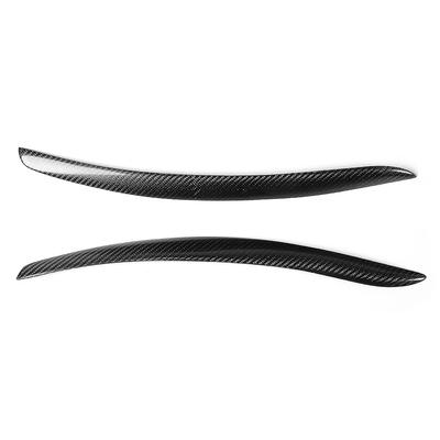 1 Pair Carbon Fiber Headlight Eyebrow Eyelids Sticker Trim Fit for E92 M3 2005 2012