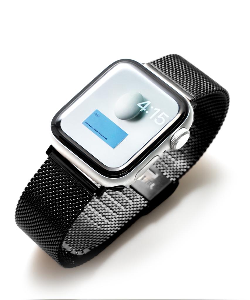 Nuateu [3Color] Milanese Loop Clip Metal Strap Compatible With All Apple Watch Models 11/10/9/8/7/6/5/4/Se3/Ultra 3