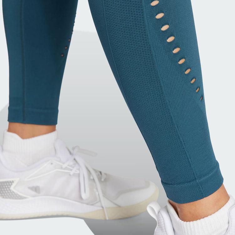 Adidas Yoga Seamless 7/8 Leggings Women Fitness Bottoms Dark-Blue HY3859