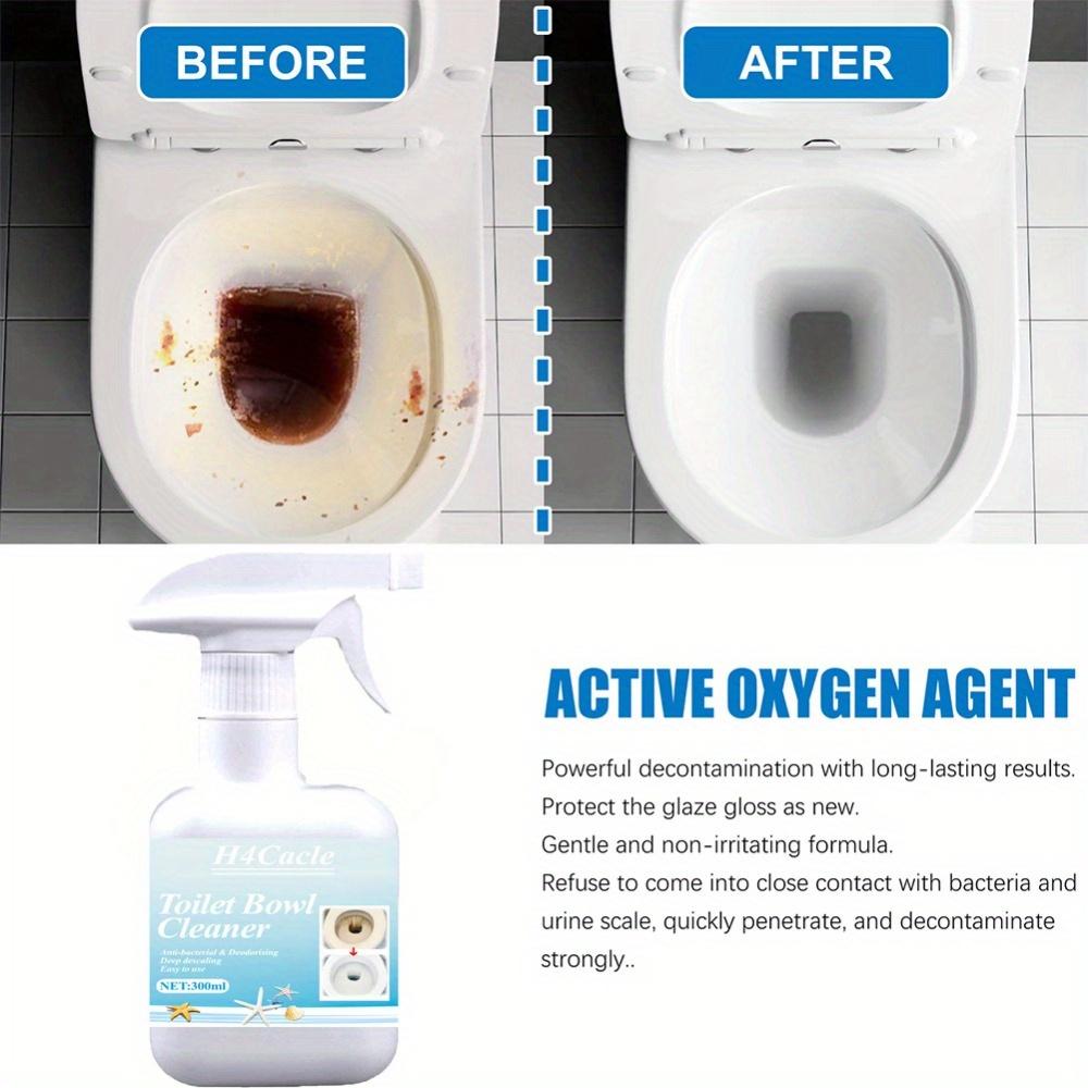 H4Cacle Multi-Purpose Toilet Bowl Remover Powerful Descaling Toilet Spirit Removes Odors Stains Scum Agent Tile Wall Yellowing Decontamination Removal