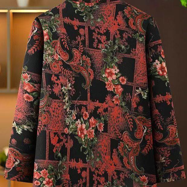 2025 Stylish Spring/Autumn Jacket for Middle-Aged and Elderly Women - Lapel Zipper Shirt Design