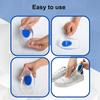 Wonder Care Pair Of 1 Silicone Heel Socks & Heel Cup, Protectors For Moisturizing Heels, Cracked Heel Protection, Relief Blister, Heel Spurs, And